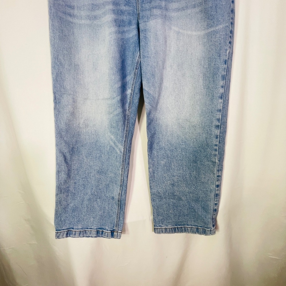 Old Navy Wide-Leg Jeans Women's 16 Extra High-Waisted Ankle Short Light Blue - Picture 7 of 9